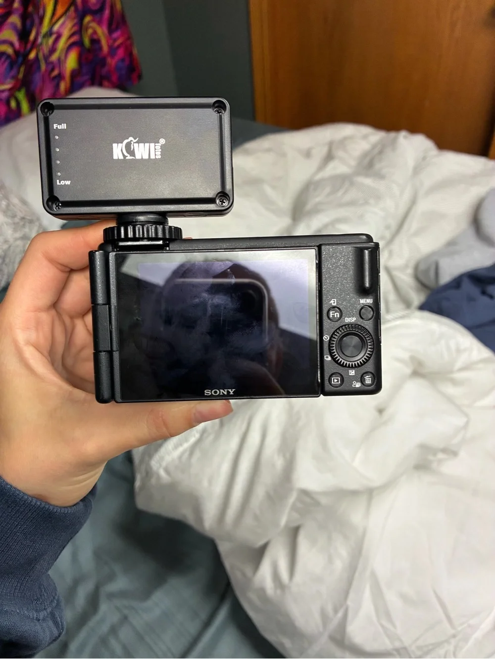 Sony ZV1F Black Compact Digital Camera with Camera LED Light